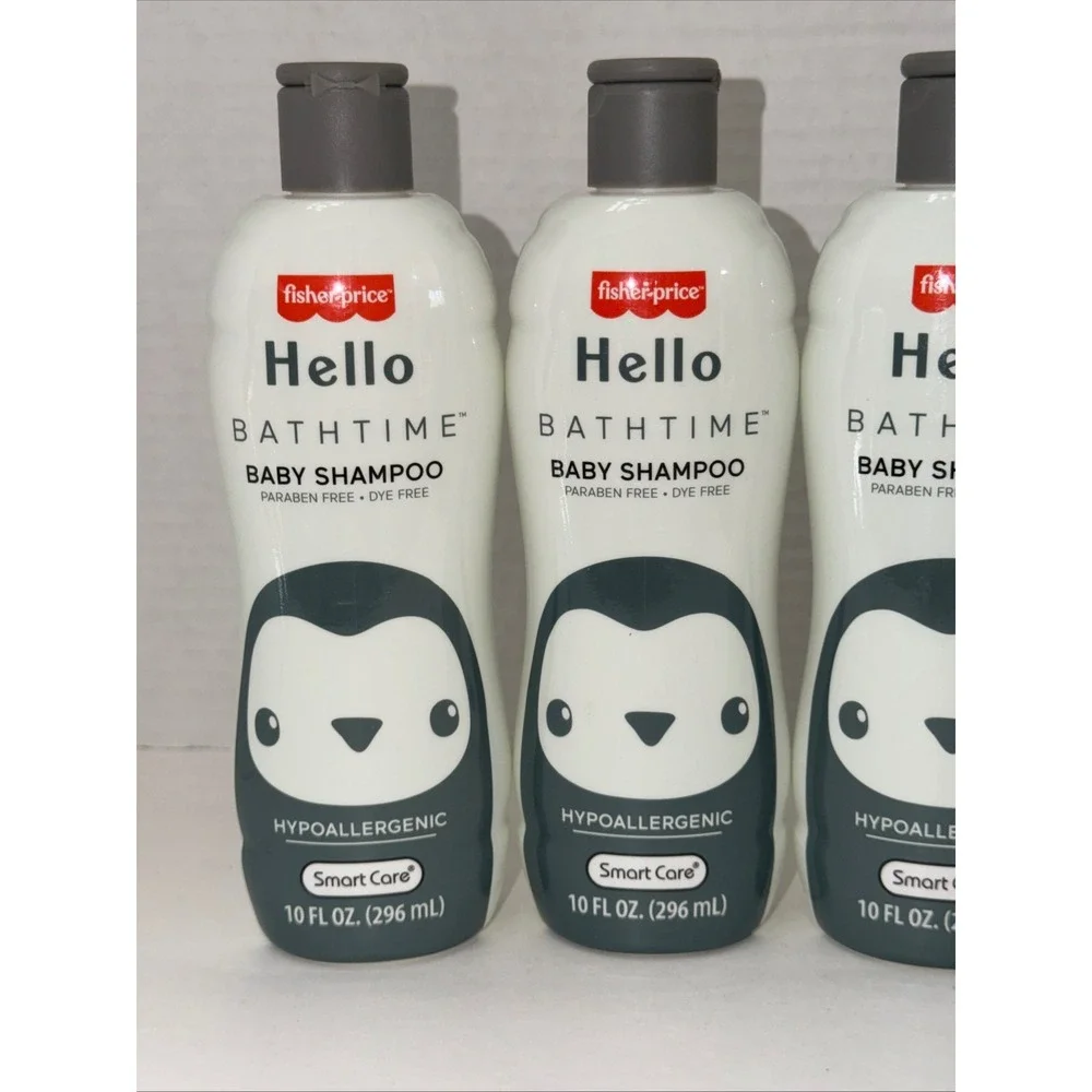 Fisher-Price Hello Bathtime Baby Shampoo Hypoallergenic 10oz 4 Pack Penguin Lot
